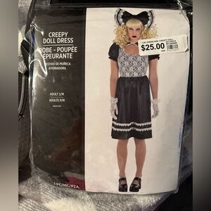 Creepy Doll Dress Costume - Black